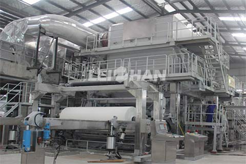 3600mm Crescent Former Tissue Paper Machine